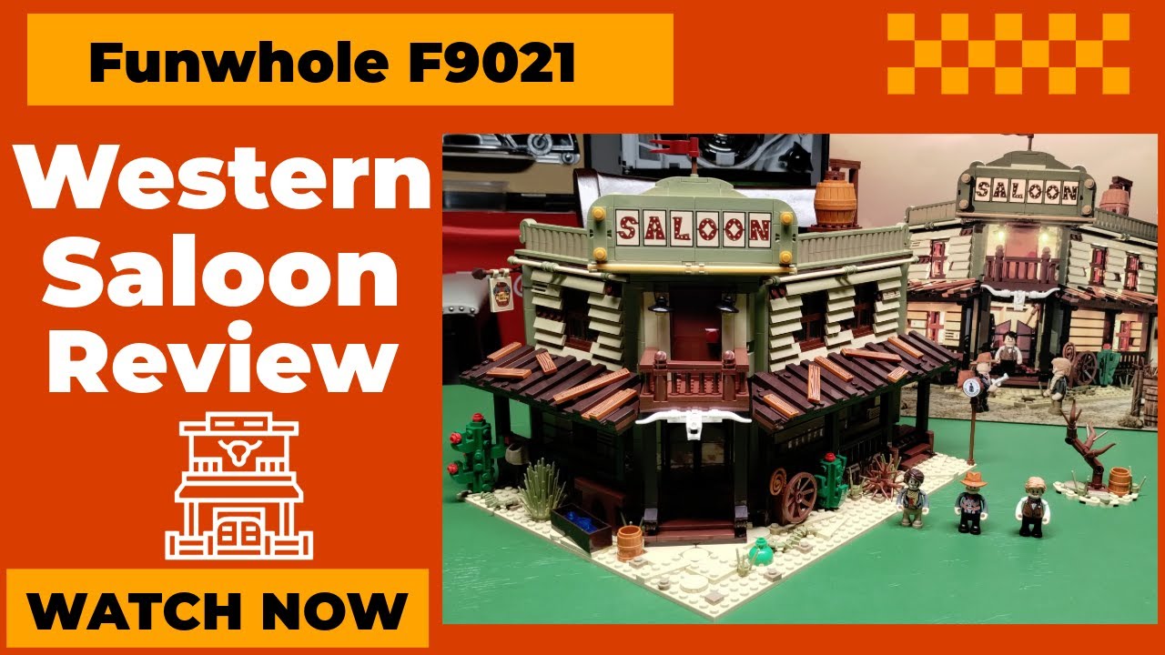 The Wild West Just Got A Little Wilder! Lumibricks Funwhole F9021 Western Saloon Not Lego Old West