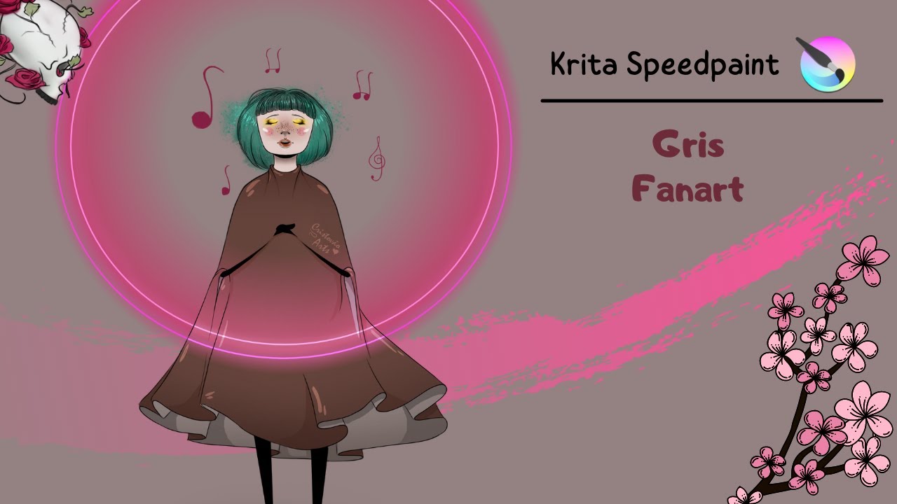 Gris (Fanart) - Speedpaint (Krita)