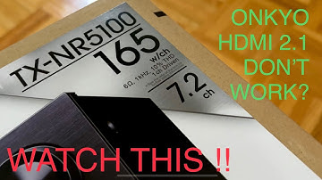 Onkyo TX-NR5100 8K HDMI 2.1 24 gbps inputs don’t work? TRY THIS!! Valid w/ ALL Onkyo 8K products.