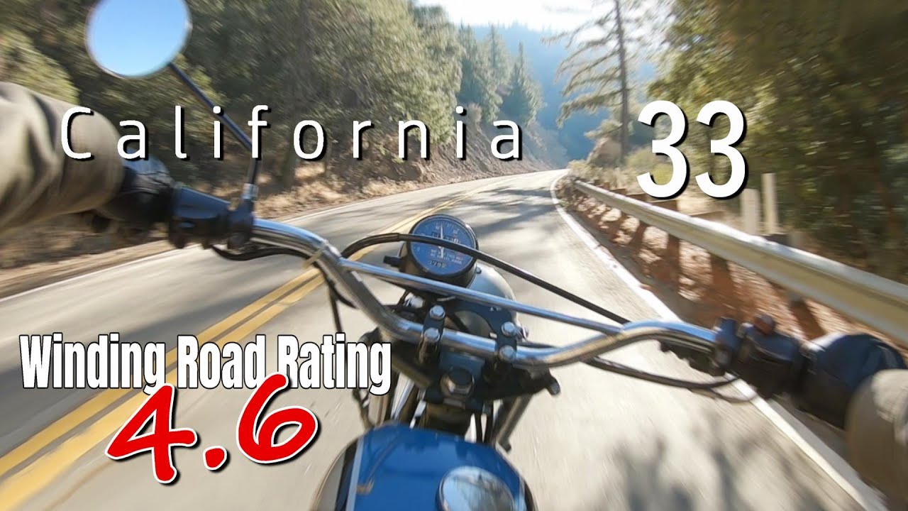 [RAW SOUND] California's Touge S.R.33 Southbound in Northern Ventura. Winding Road Rating 4.6
