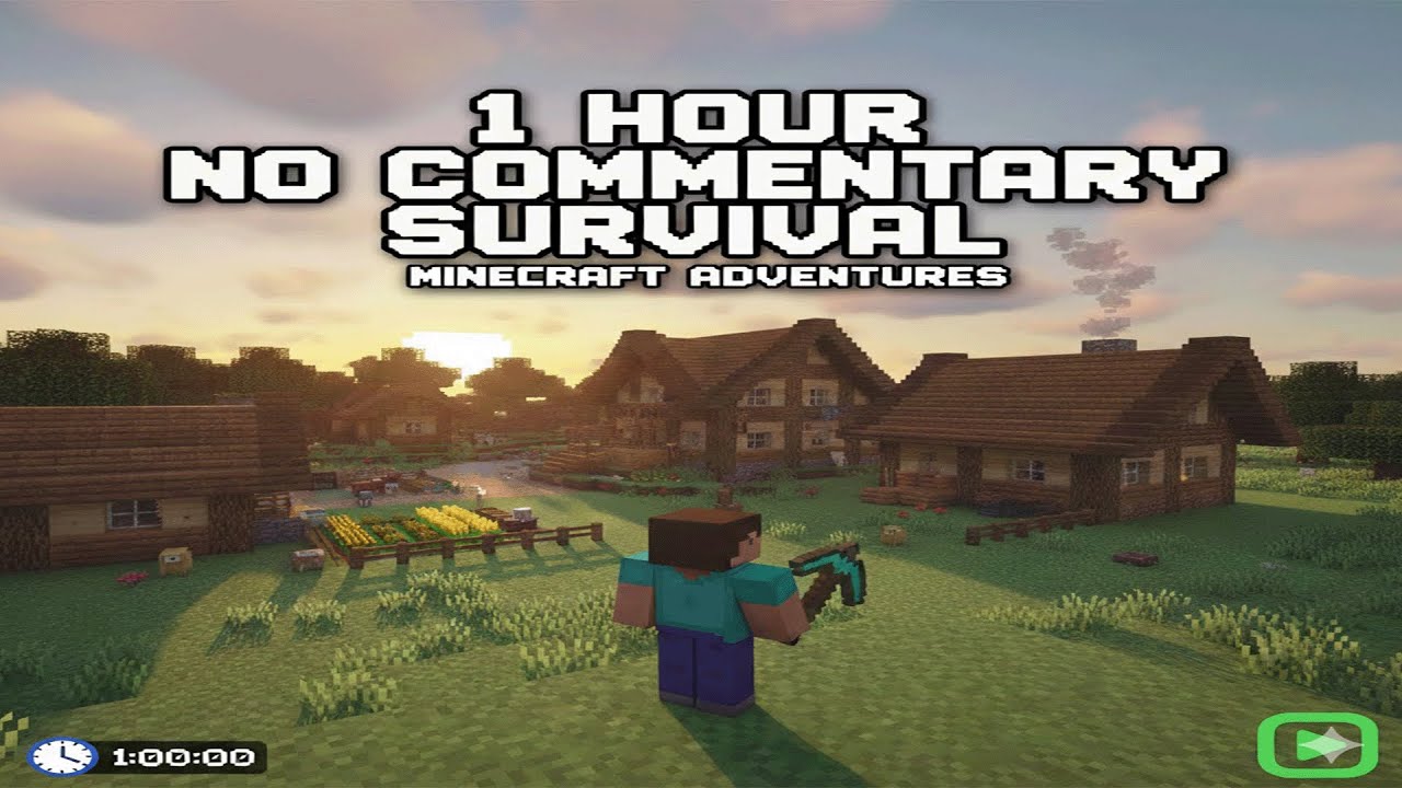 MINECRAFT: 1 Hour of No Commentary Gameplay #minecraft #nocommentary #survival - YouTube