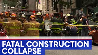 1 dead, 5 hurt in NYC construction site collapse
