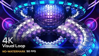 4K VISUAL LOOP ANIMATION RESOLUME (VJ LOOP) - 3D TUNNEL - NEON (ELECTRO)