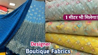 New Designer Bollywood Inspired Fabrics | Lucknowi chikankari Fabrics | The Textile Blogger