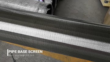 pipe base screen with perforated pipe used for the deep water well