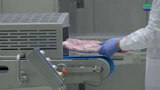 Pujolas Auto load and unload 3D press for tempered meat