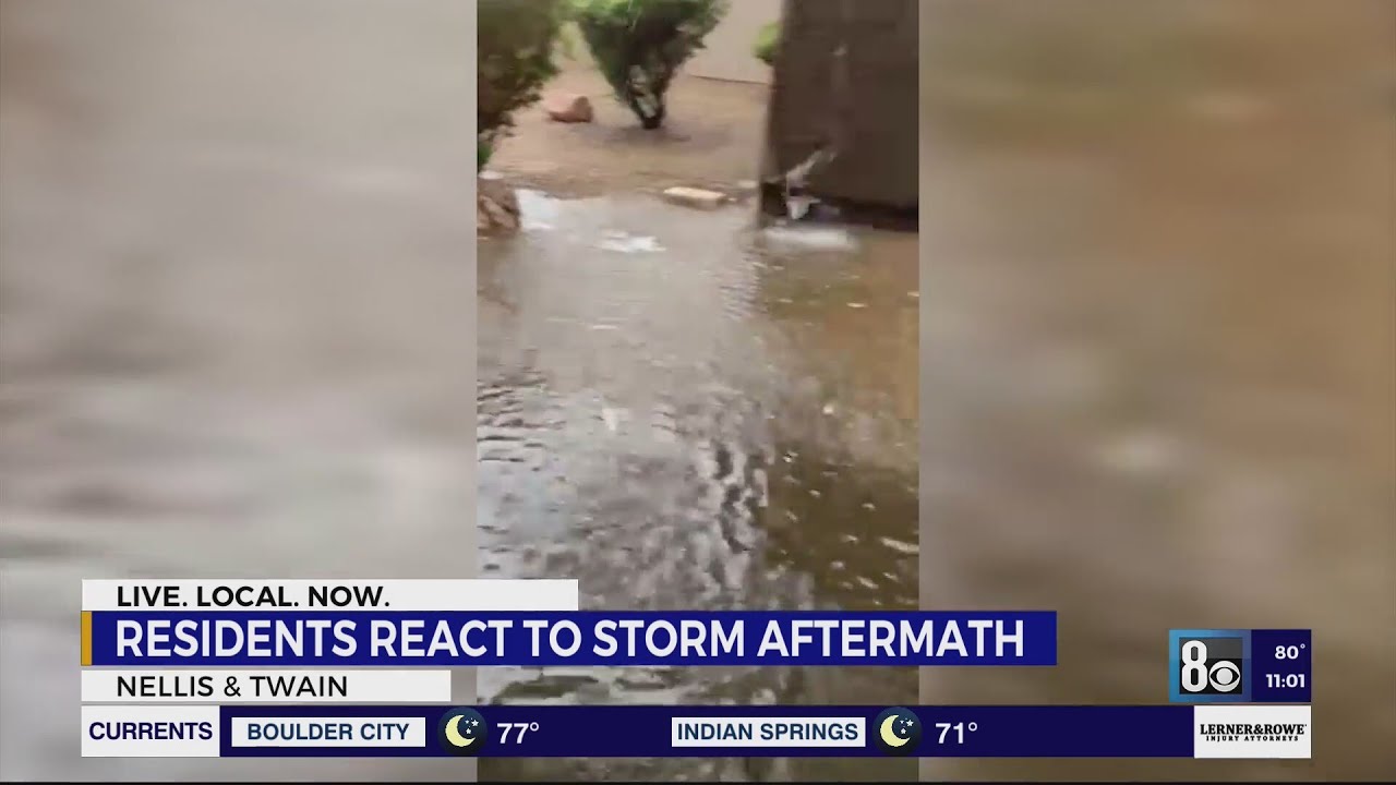Weekend of flooding leaves many Las Vegas residents picking up ...