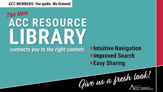 Introducing the revamped ACC Resource Library!