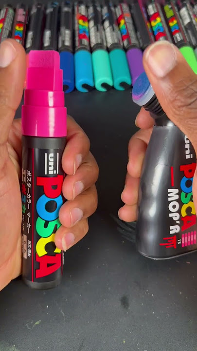 Activating some of my new posca pens! (Asmr) 