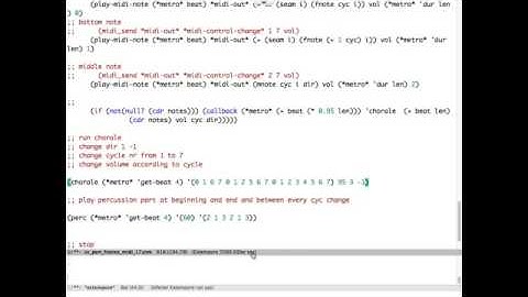 Live-coding with Extempore: Arvo Pärt