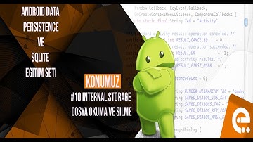 10 Internal Storage Dosya Oku Sil | Android Content Provider | Storage | Sqlite Dersleri