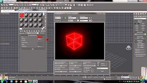 How to create a glowing effect/material in 3DS max