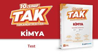 10. Sınıf Kimya Tam Anlatım Kitabı 25. Föy Test Soru Çözümleri