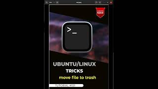 Delete / Move Files to Trash using this command💡🗑️ #101 #Shorts🚀