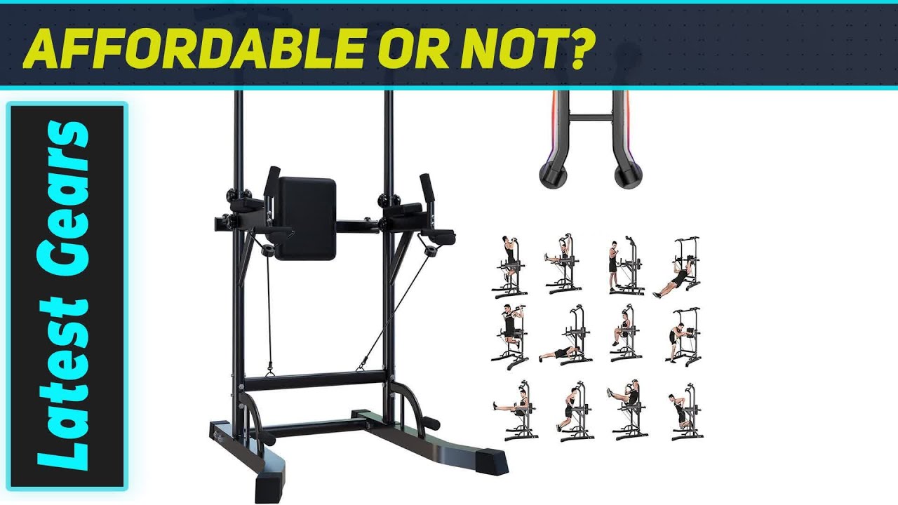 Best Power Tower! HOMEZILLIONS Pull Up Dip Station for Home Gym