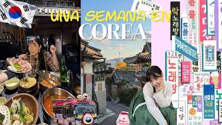 vlog 🇰🇷| Probamos 7Eleven 🍜, nos convertimos en IDOLS ⭐, usamos un HANBOK y TODO PICA 🌶️