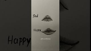 Lips drawing tutorial,🥰(sad, happy)@M.artManoj #drawing #lips #shorts #tutorial #trending #art