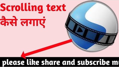 how to add scrolling text in video | scrolling text effect | scrolling text in openshot | openshot |