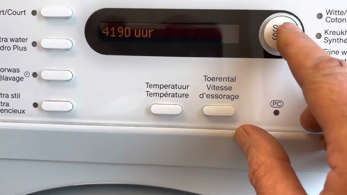 Storings Melding Wasmachine Miele F53 - Youtube