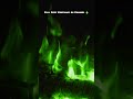 Electric Green Flames 🔥💚 Mesmerizing Fire for Total Mind Reset #burningfireplace #relax #cozynights