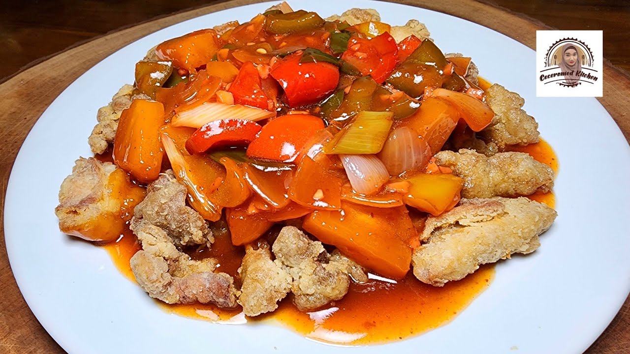 КУРИЦА В КИСЛО-СЛАДКОМ СОУСЕ ПО-КИТАЙСКИ, ДОМАШНЯЯ КУХНЯ С РЕСТОРАННЫМ ВКУСОМ.