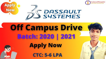 Dassault Systems Off-Campus Recruitment Drive Hiring For Freshers As Software Development Role Apply