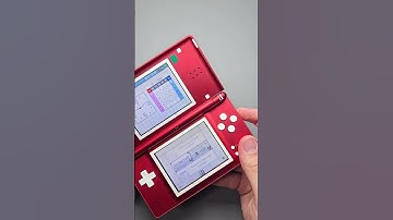 INSANE Shiny RED Modded DS Lite! #custom #modded #nintendo #ds #dslite #shorts #restoration