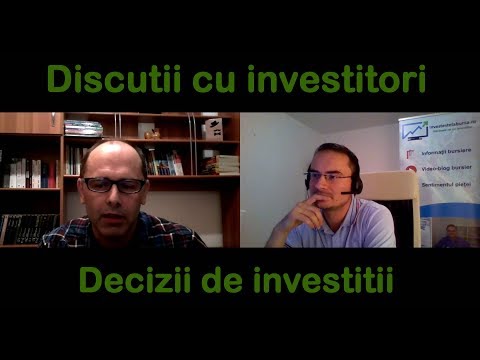 Discutii cu investitori - Marcelin Tudor - Despre decizii de investitii si indicatori financiari