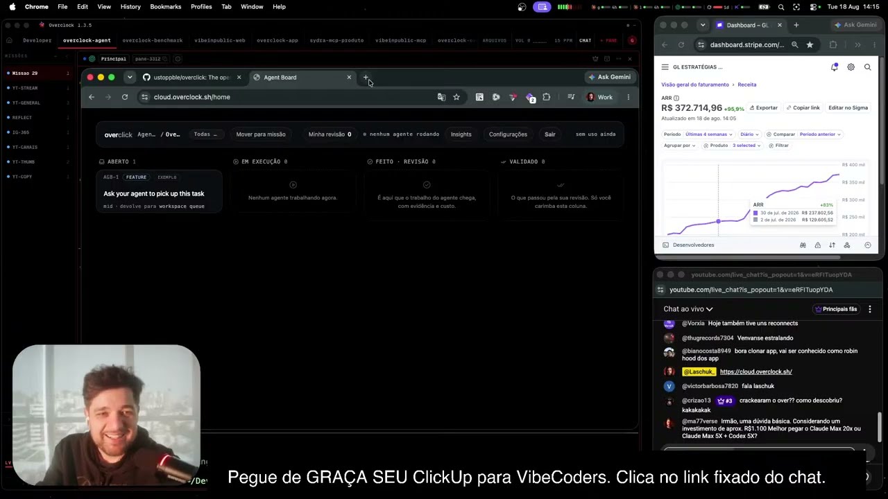 Assistir no YouTube: Dia 64 | Vibe Coding Até R$ 1.000.000 | ARR: R$ 370.350,96