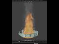 Turn Simple Flames Into a Cinematic Bonfire🔥...Making a Fire Simulator in Blander🔥..#fire #bonfire
