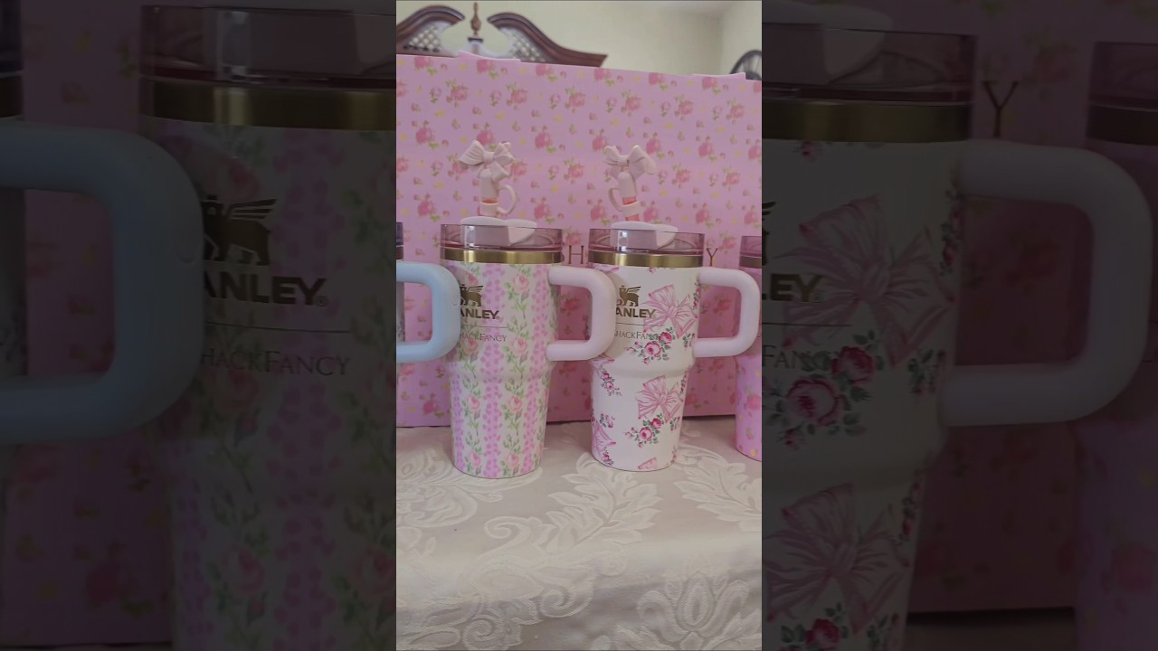 my daughters 20 oz love shack fancy x stanley collection ! 