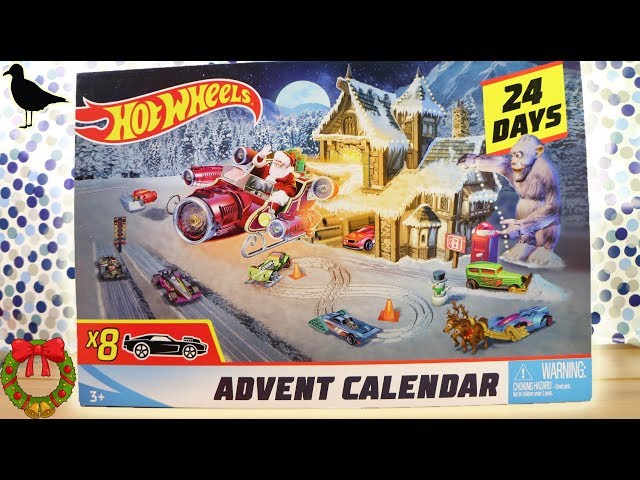 Hot Wheels Cars Christmas Advent Calendar Full 24 Days Unboxing
