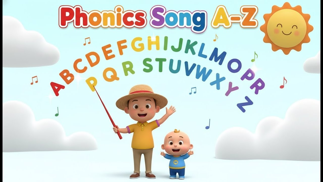 ABC Phonics Song for Kids | Learn Letters A to Z | Phonics A–Z Song 🎵