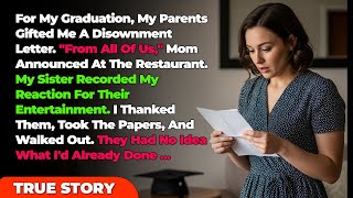 For My Graduation, My Parents Gifted Me A Disownment Letter. From All Of Us, Mom...