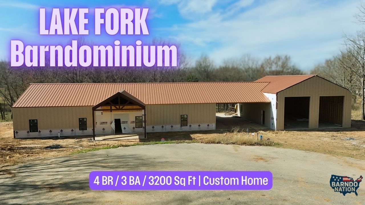 This Hybrid Frame Barndominium Has It All | Lake Fork TX New Construction Tour