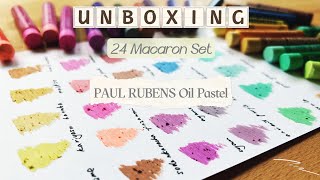 PAUL RUBENS Oil Pastel Unboxing + Color Chart | 24 Macaron Set screenshot 5