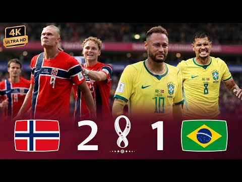 NORWAY'S SHOCKING VICTORY OVER BRAZIL! 2-1 CRAZY MATCH! HAALAND SENDS NEYMAR OUT OF THE WORLD CUP! 