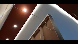 Melihat Konstruksi belakang backdrop Yang dipakai Fineproject | Interior HPL Kebumen