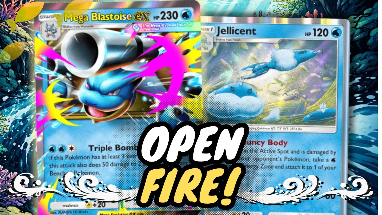 ПРЯМОЕ ПОПАДАНИЕ! | Mega Blastoise ex и Jellicent — не промахнитесь в рейтинговых играх (TCG Pocket)