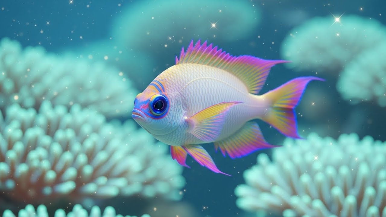 Underwater Relaxation 🐠 Exotic Coral Reef Fish | Gentle Piano & Ocean Ambient Healing