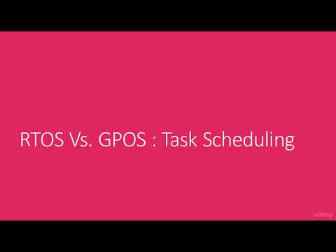 006 RTOS vs GPOS  Task Scheduling