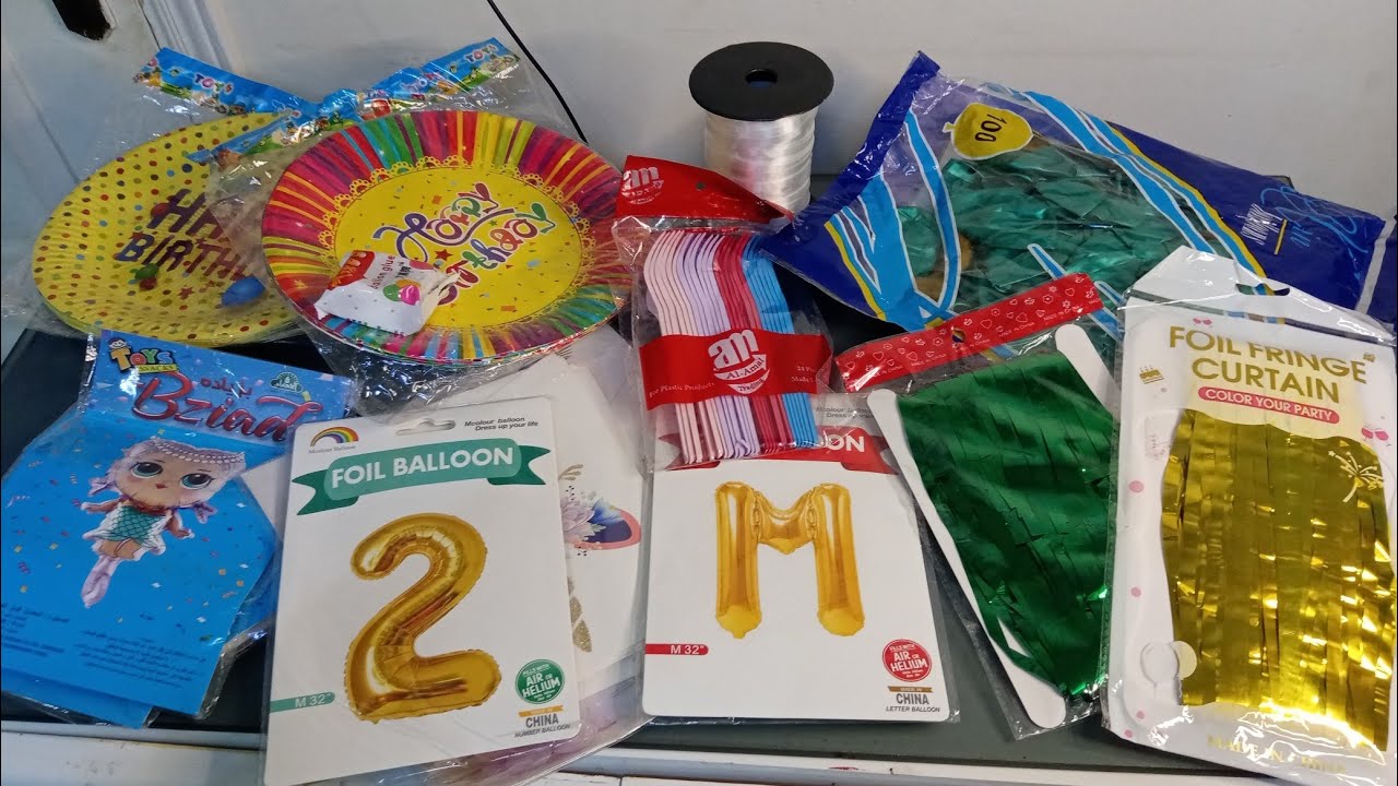 مشتريات زينة عيد ميلاد بنتي بالاسعار والاماكن 💙💚💛💜