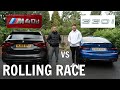 BMW 330i vs BMW X3 M40d | Which Is Better? (ROLLING RACE)
