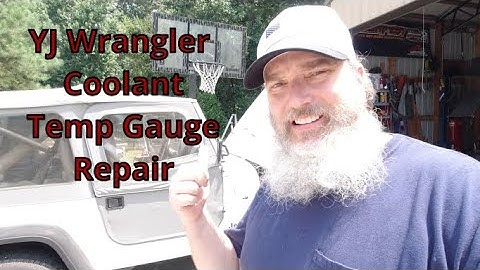 YJ Wrangler Coolant Temp Sensor test and Gauge Repair