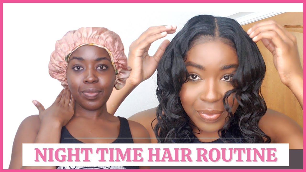 Night-time Routine for Healthy Relaxed Hair | Moisturize and Seal | Hair Styling | Denaj