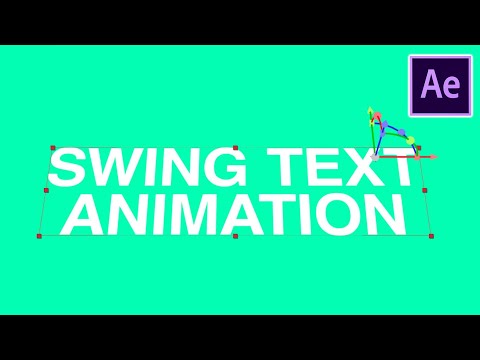 Swing Text Animation | After Effects Tutorial