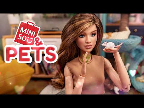 Miniso & Mini Pets: Finding Pets for the Dollhouse | Recycle Capsules into Pet house