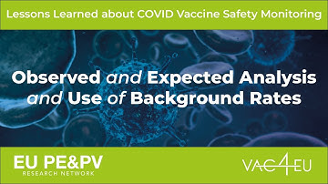 Observed and expected analysis and use of background rates