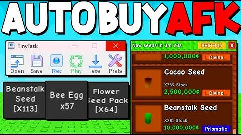 BEST AUTO BUY AFK MACRO in GROW A GARDEN! ROBLOX