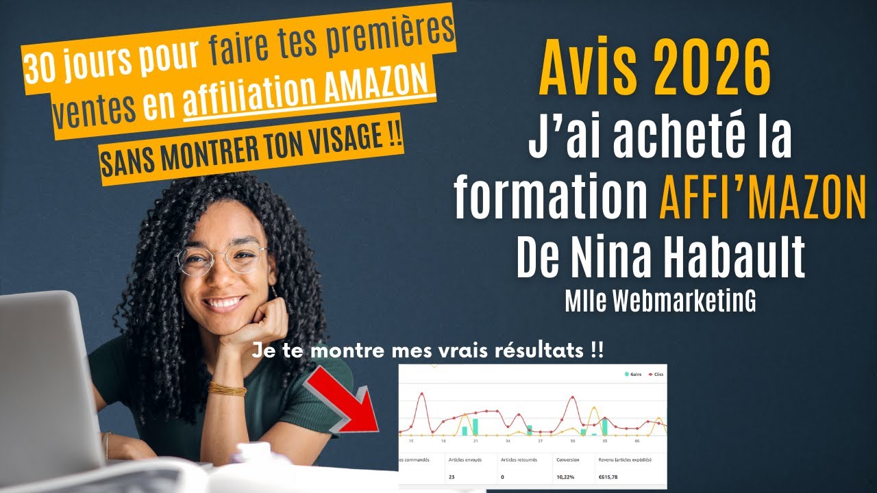 J'ai testé ! avis sur la formation Affi'mazon Nina Habault - affiliation Amazon sans se montrer !
